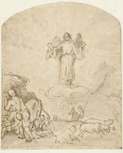 Annunciation to the Shepherds by Rembrandt van Rijn